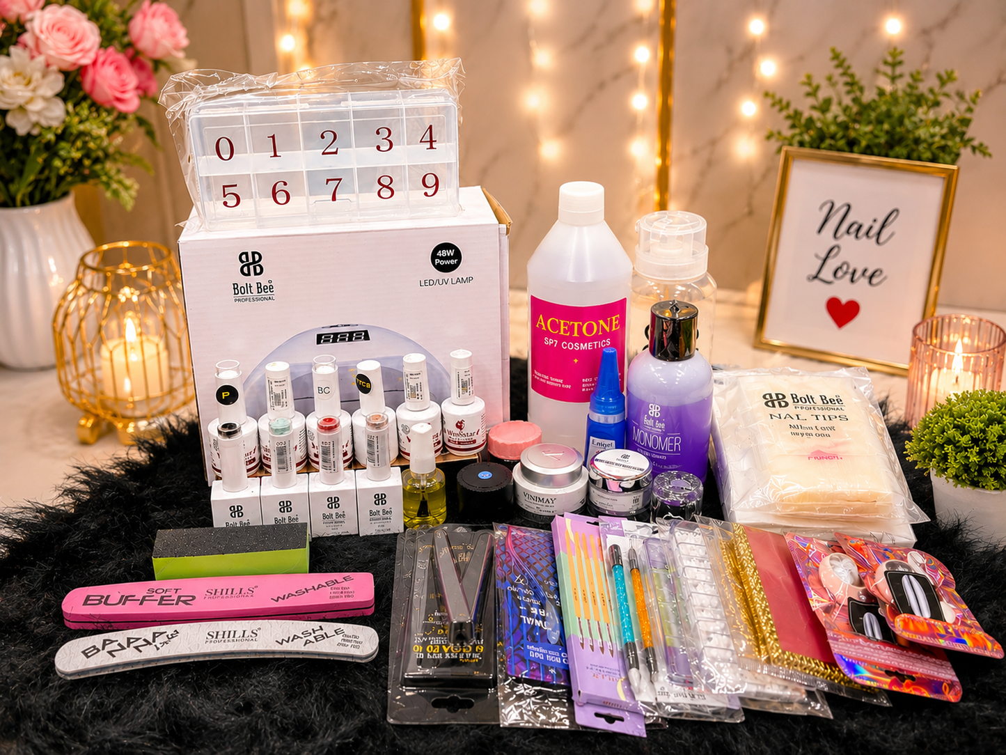 Nail extension basic to advance beginner kit (provide Winkstar)￼